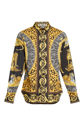VERSACE　シャツ Yellow Silk shirt Versace - Vitkac Canada